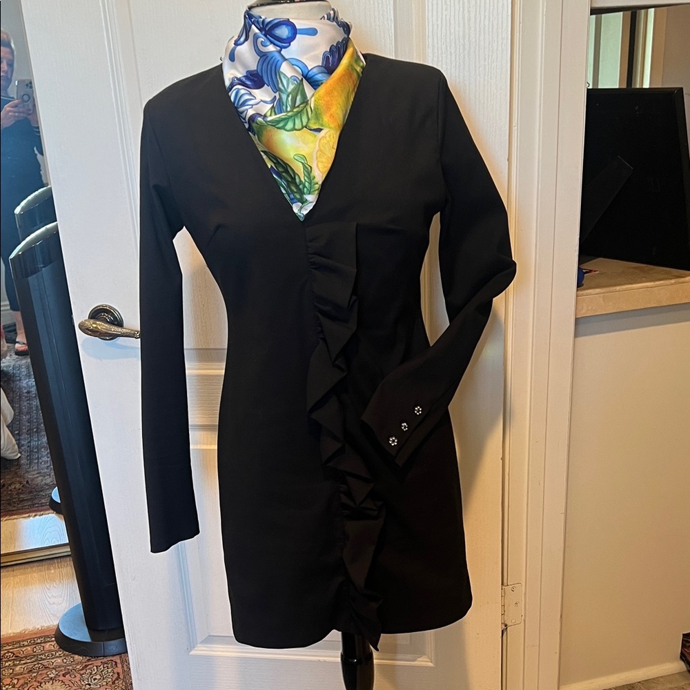 Zara Black Ruffle Dress